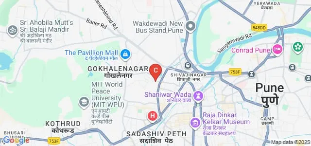 DE Society's Brijlal Jindal College of Physiotherapy, Pune Map
