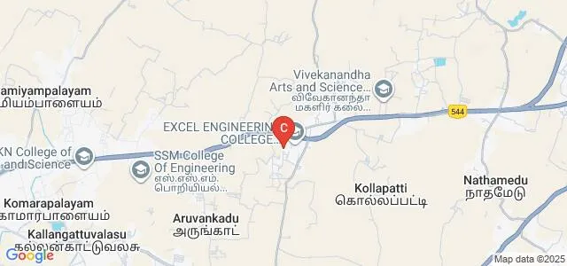 Excel College of Architecture and Planning, Namakkal Map