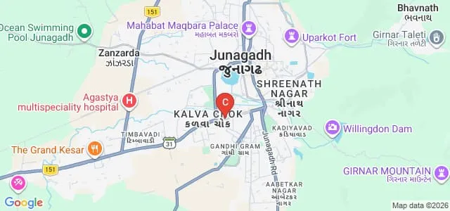 Bahauddin Science College, Junagadh Map