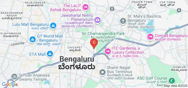 YMCA College of Physical Education, Bangalore Map