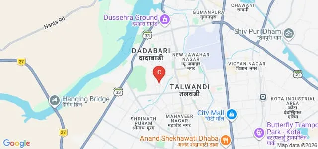 Aklank College of Education, Kota Map