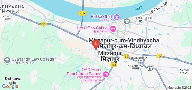 Vindhyavasini Mahila Mahavidyalaya, Mirzapur Map