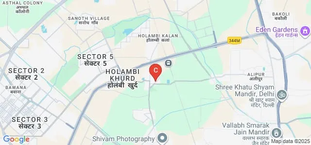 Delhi Institute of Rural Development, Holambi Khurd, Delhi Map