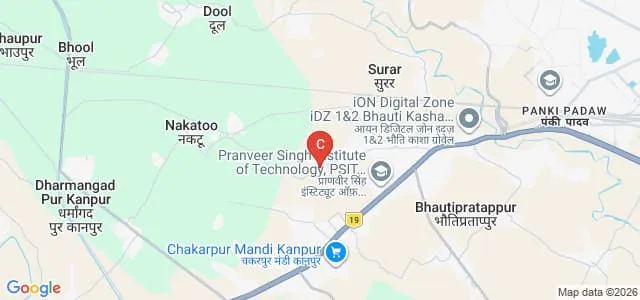 PSIT-Pranveer Singh Institute of Technology, Kanpur Map