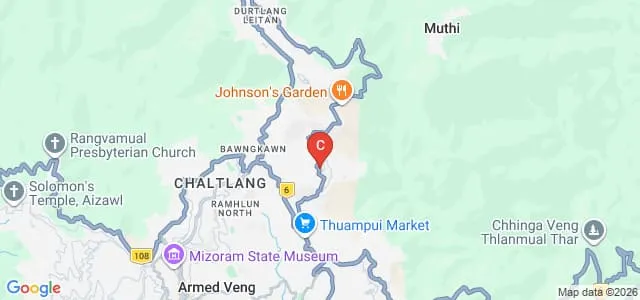 National Institute of Electronics and Information Technology, Aizawl Map