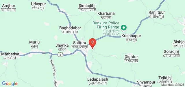 Saltora Netaji Centenary College, Bankura Map