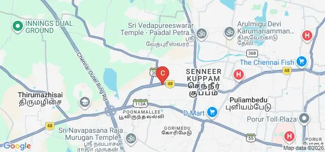 NMV Institute of Science and Technology, NMV University, Chennai Map