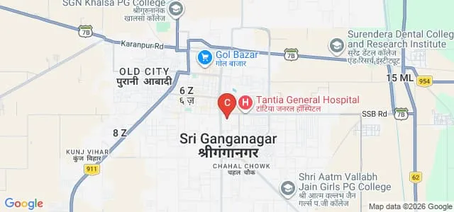 Seth GL Bihani SD PG College, Sri Ganganagar Map