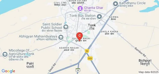 Government Girls College, Tonk Map