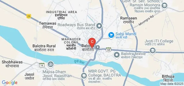 Bhagwan Mahaveer College, Balotra Map
