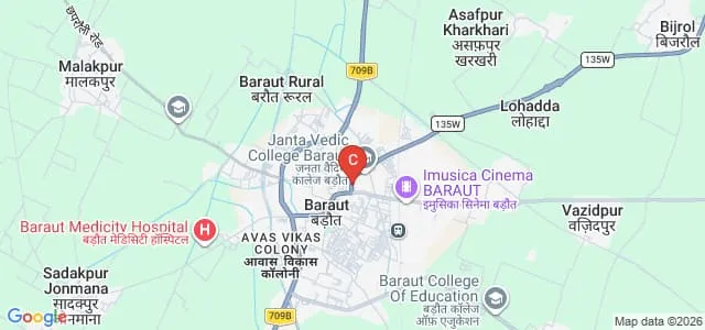 Jain Asthanakvasi Girls PG College, Baraut Map