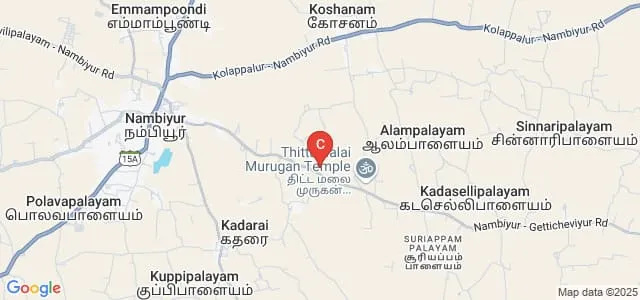 Government Arts and Science College, Thittamalai Map