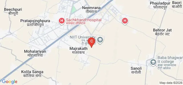 Raffles School of Law, Raffles University, Neemrana Map