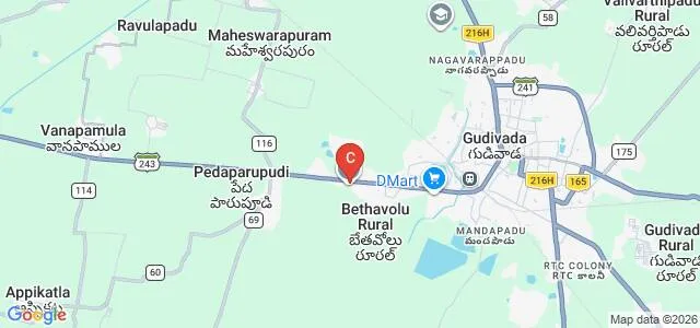 Akkineni Nageswara Rao College, Gudivada Map