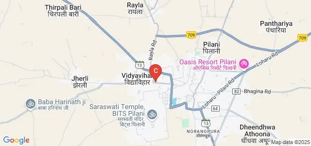 Birla Technical Training Institute, Pilani Map