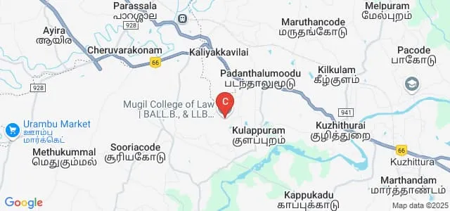 Mugil College of Law, Kanyakumari Map