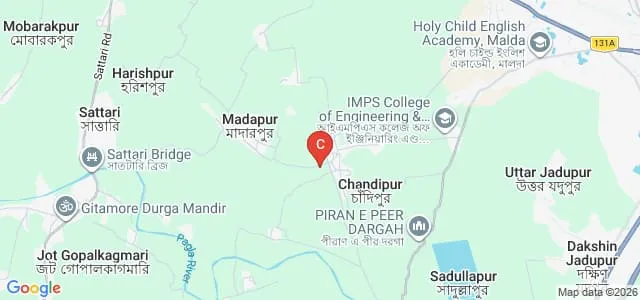 Kazigram College of Education, Malda Map