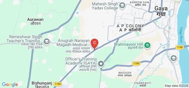 Anugrah Narayan Magadh Medical College and Hospital, Gaya Map