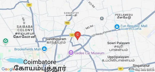 Sri Ramakrishna College of Arts and Science for Women, Coimbatore Map