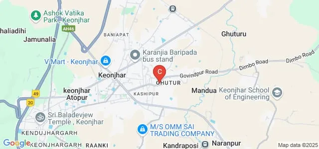 Orissa School of Mining Engineering, Keonjhar, Orissa Map