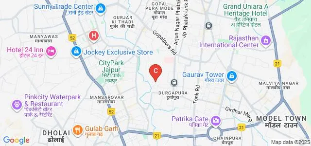 Vidyasthali Institute of Technology, Science and Management, Jaipur Map