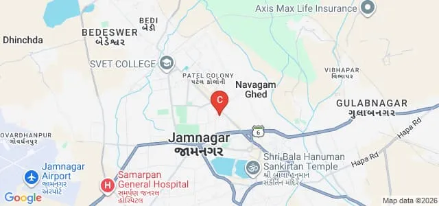 Shree Gulabkunverba Ayurved Mahavidyalaya, Jamnagar Map