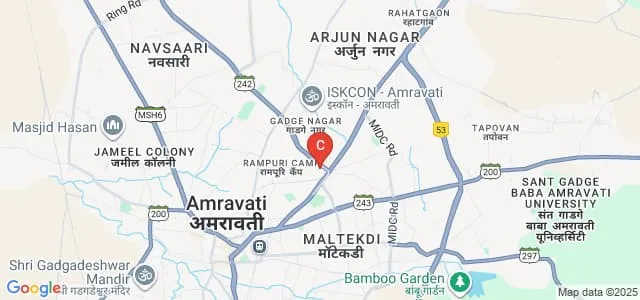 Dr Panjabrao Deshmukh Polytechnic, Amravati Map