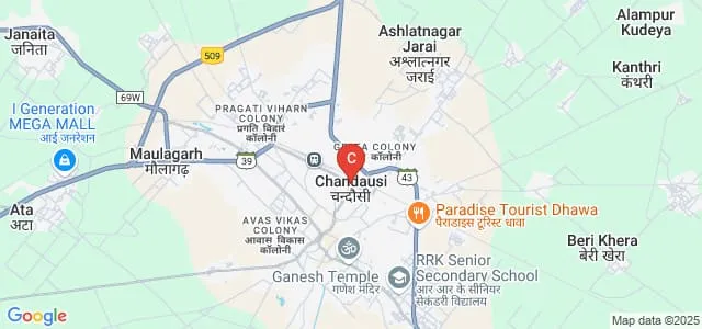 Maya Devi Sitaram Degree College, Sambhal Map