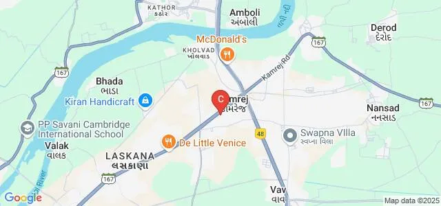 Shri JSB and Shri KMB Arts, Shri ANS Science and Shri NFS Commerce College, Surat Map