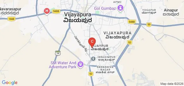 SECAB Arsi Arts Science and Commerce College for Women, Bijapur Map
