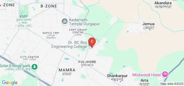 Dr BC Roy Engineering College, Durgapur Map