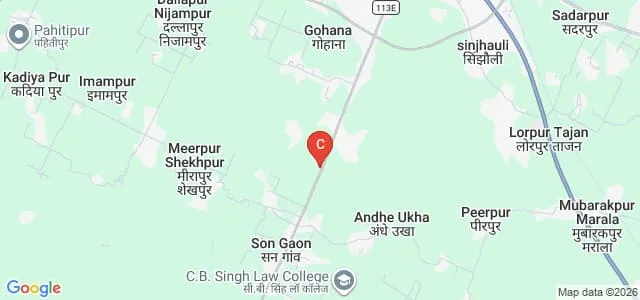 Bindeshwari PG College, Ambedkar Nagar Map