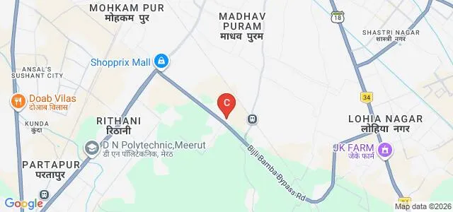 Gandhi Institution of Perfect Teaching Studies, Meerut Map