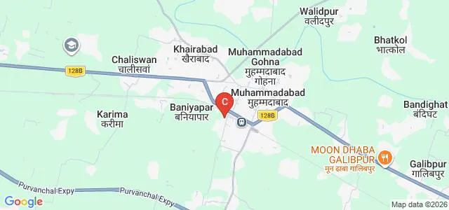 Public Mahila Sahar Degree College, Mau Map