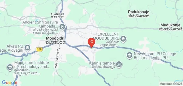 Sri Mahaveera College, Moodabidri Map