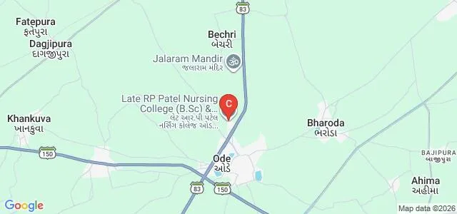 Late Ratibhai Prabhudas Patel Nursing College, Anand Map