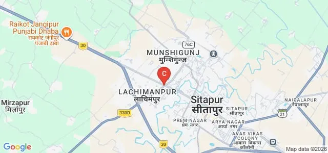 Regency Teachers Training College, Sitapur Map