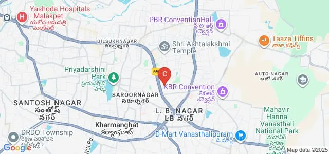 Mahatma Gandhi Law College, Hyderabad Map