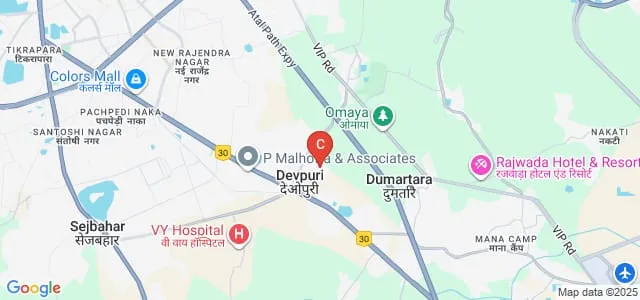 Vikas Shiksha Mahavidyalaya, Raipur Map