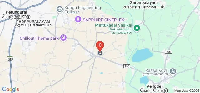 Maharaja Co-Education Arts and Science College, Erode Map