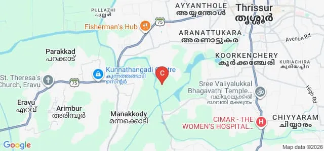 St Aloysius College, Thrissur Map