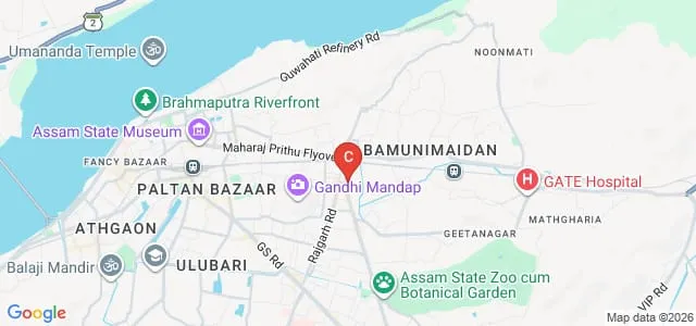 Gauhati Commerce College, Guwahati Map