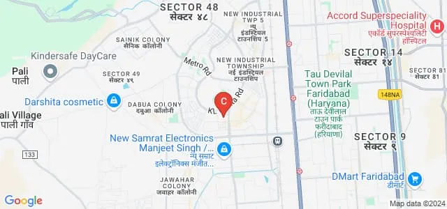 Delhi Engineering College, Faridabad Map
