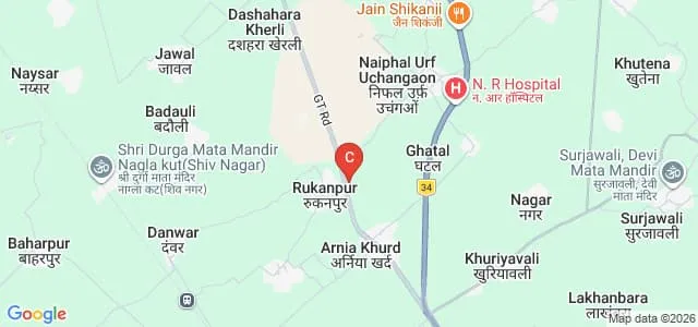 Satnami Kanya Vidyapeeth, Bulandshahar Map