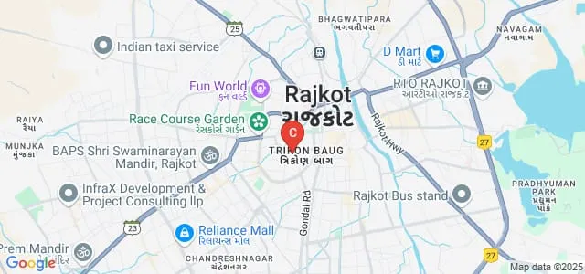 Smt JJ Kundalia Arts Commerce and BBA College, Rajkot Map