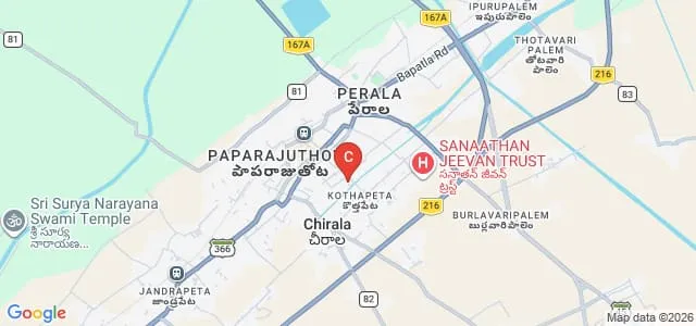 PSB College of Education, Chirala Map