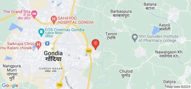 Dewajibhau Budhe Memorial College of Physical Education, Gondia Map