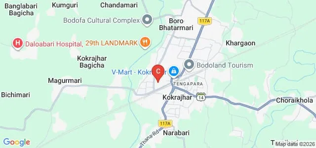 District Institute of Education and Training, Kokrajhar Map