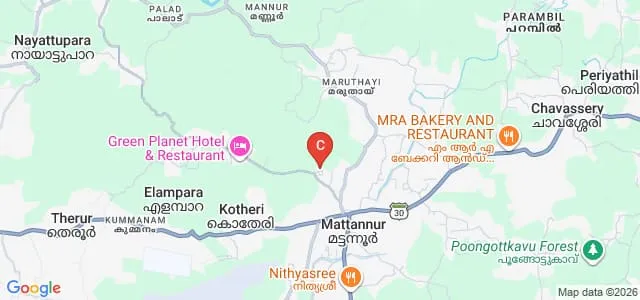 Pazhassi Raja NSS College Mattanur, Kannur Map