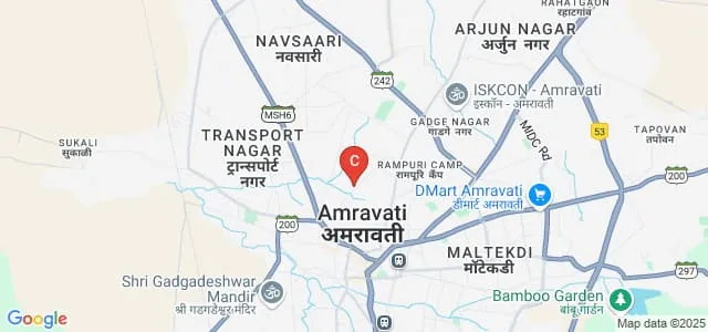 Late Narayanrao Amritrao Deshmukh Arts and Commerce College, Amravati Map